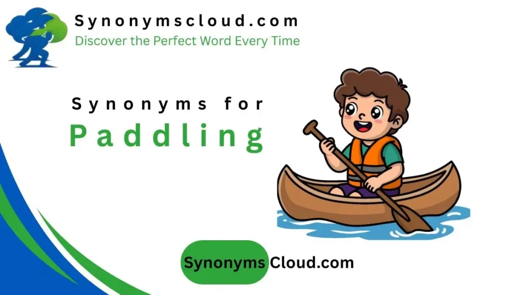synonym for paddling