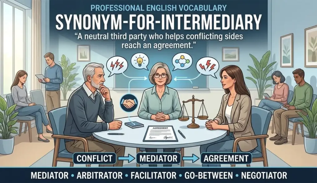 A neutral third party who helps conflicting sides reach an agreement.