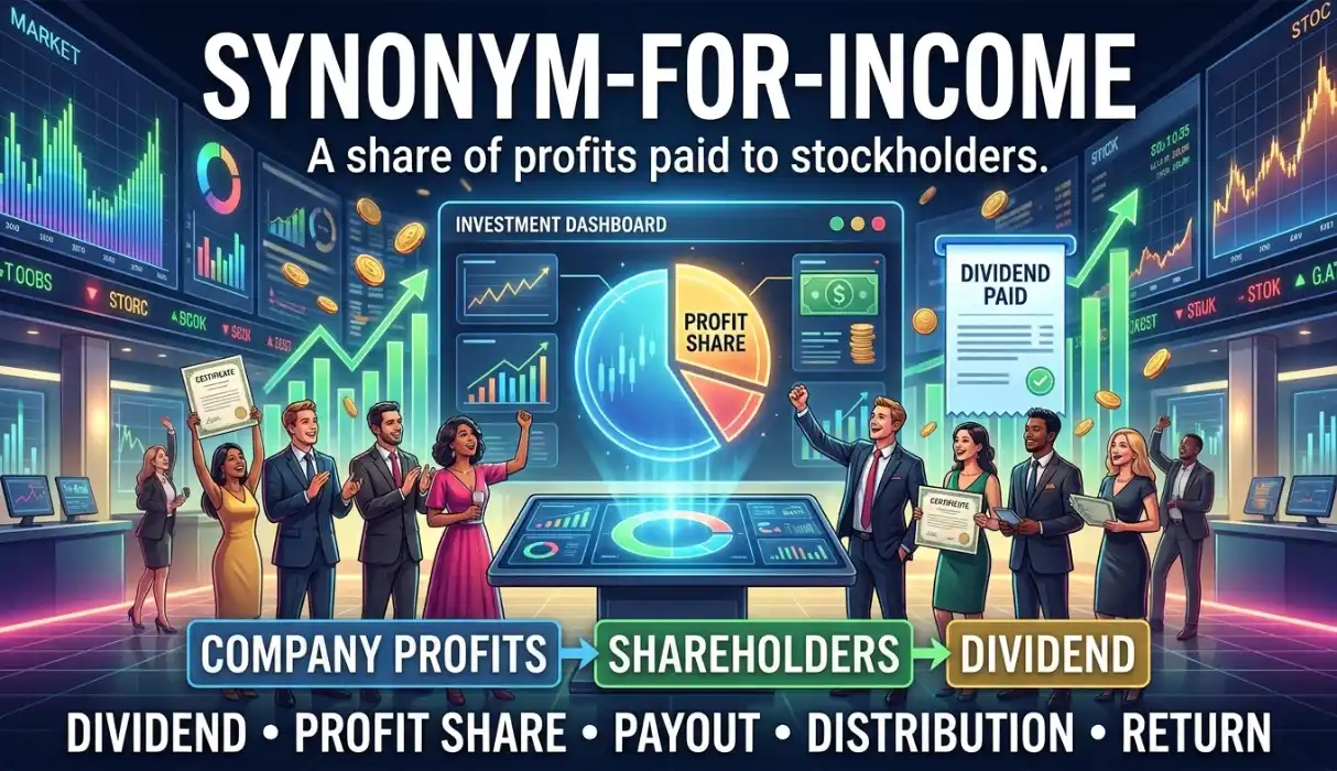 A share of profits paid to stockholders.