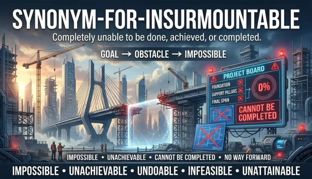 Completely unable to be done, achieved, or completed.