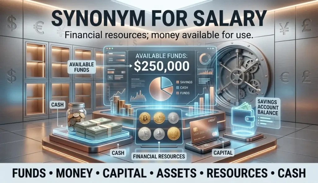 Financial resources; money available for use.