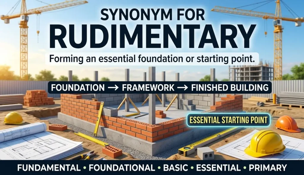Forming an essential foundation or starting point.
