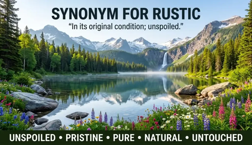 In its original condition; unspoiled.