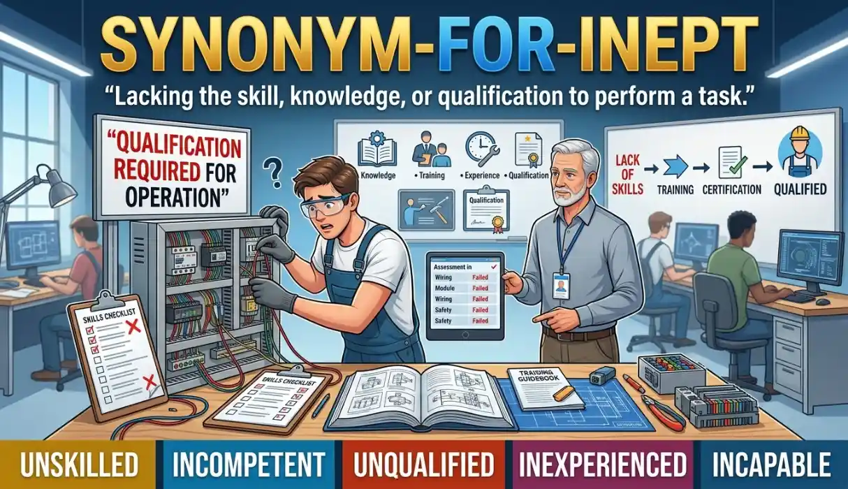 Lacking the necessary skill, knowledge, or qualification to perform a task.