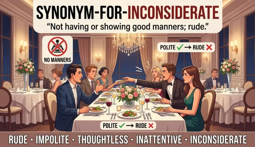 Not having or showing good manners; rude.