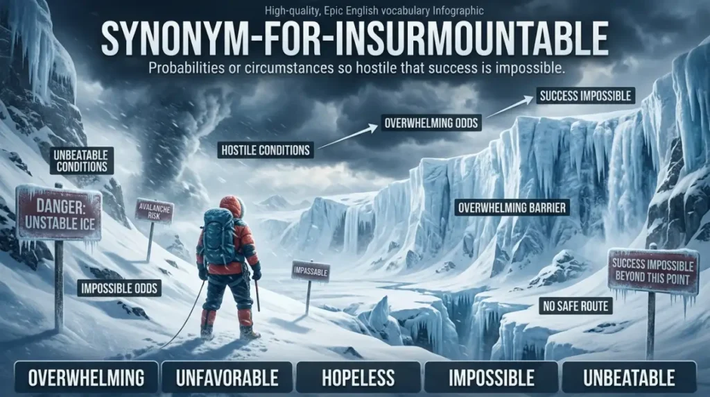  Probabilities or circumstances so hostile that success is impossible.