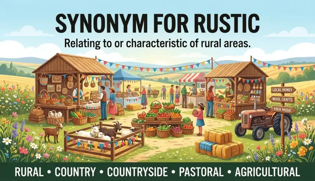 Relating to or characteristic of rural areas.