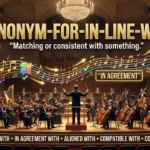 synonym for in line with