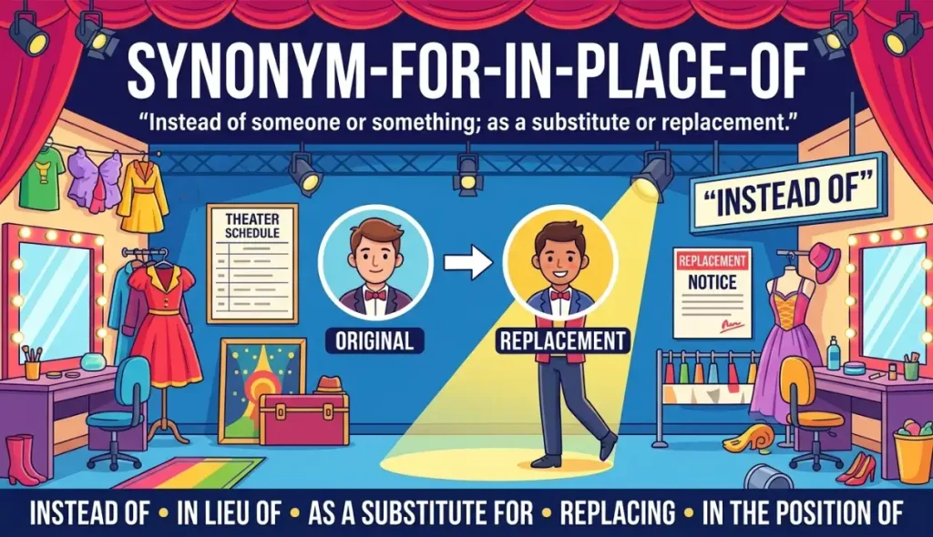 synonym for in place of