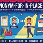 synonym for in place of