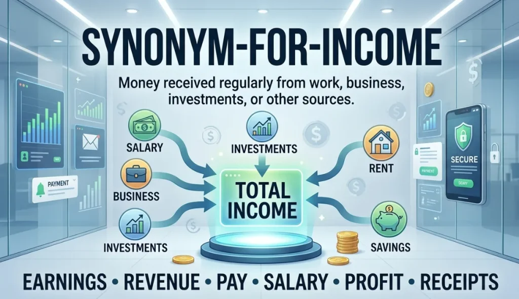 synonym for income