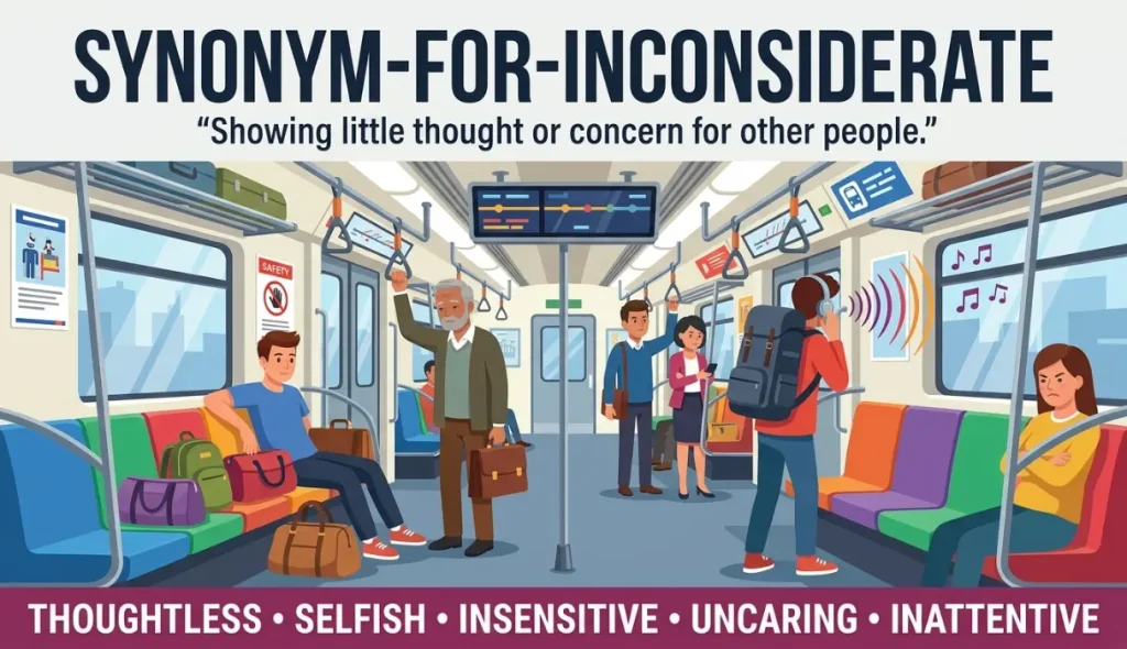 synonym for inconsiderate