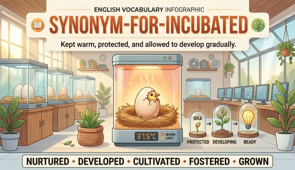 synonym for incubated