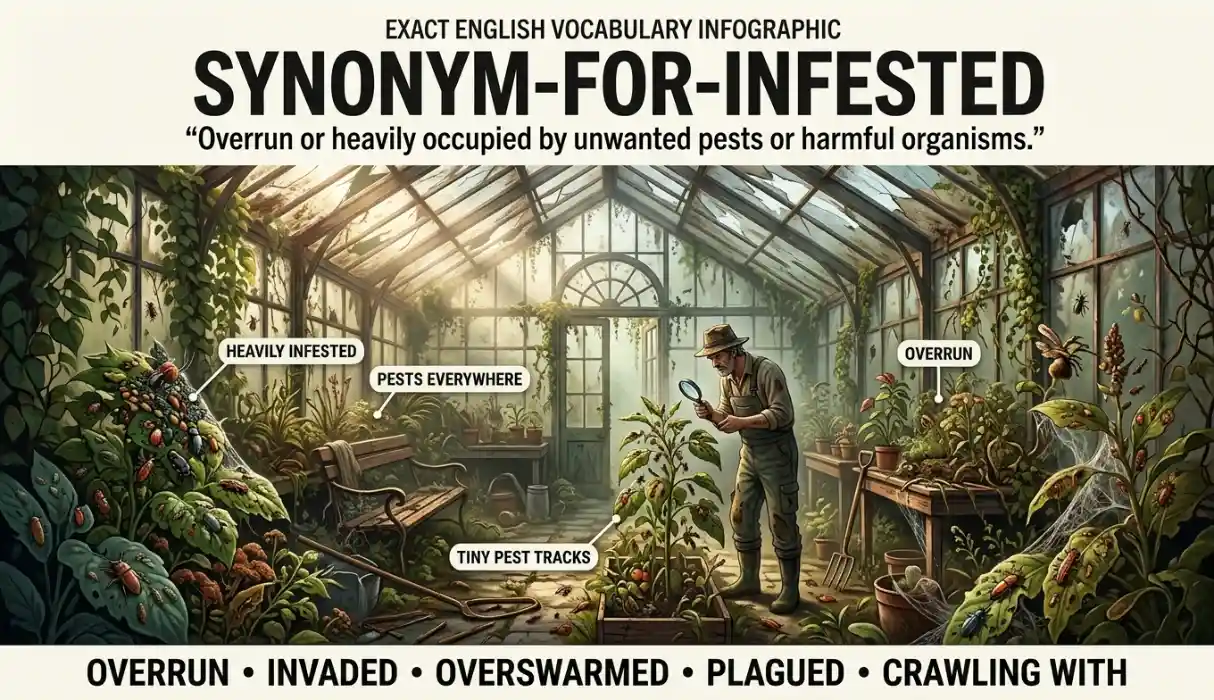 synonym for infested