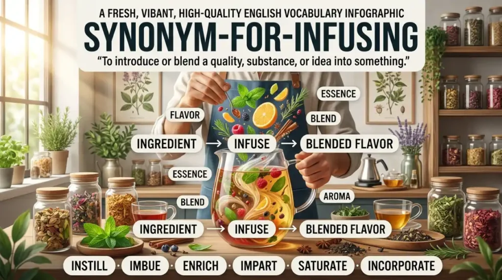 synonym for infusing