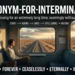 synonym for interminably