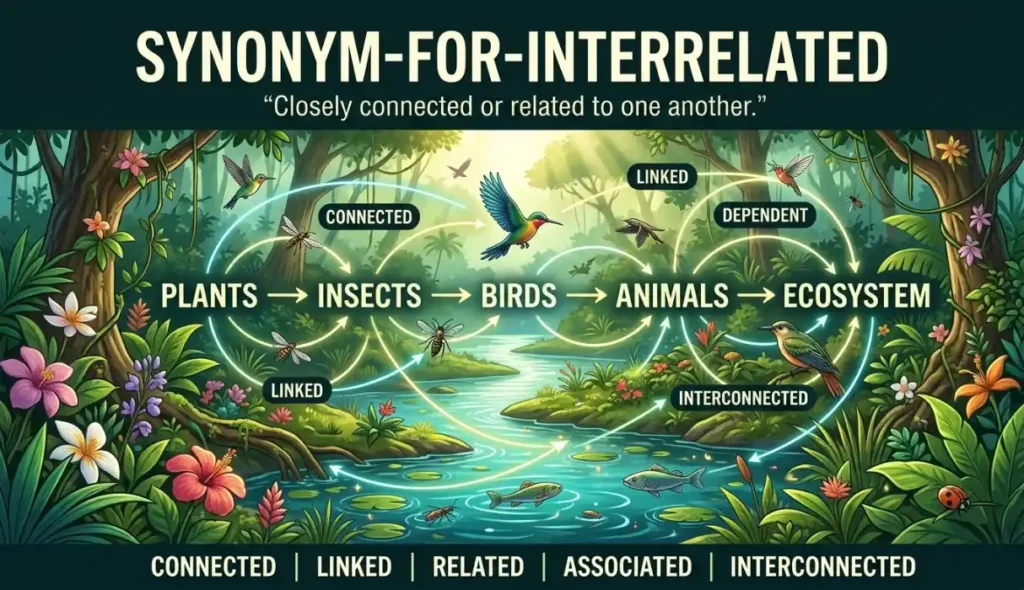 synonym for interrelated