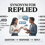 synonym for replied