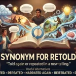 synonym for retold