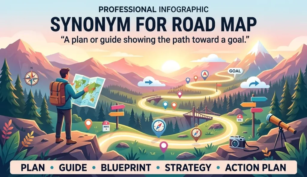 synonym for road map