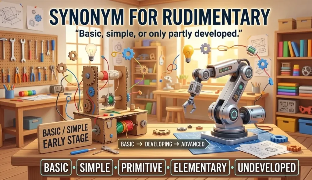 synonym for rudimentary