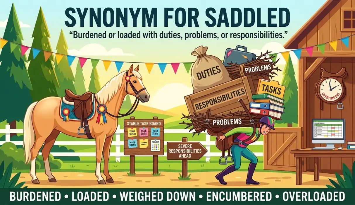🐴50 Synonyms for Saddled: Powerful Alternatives (2026)