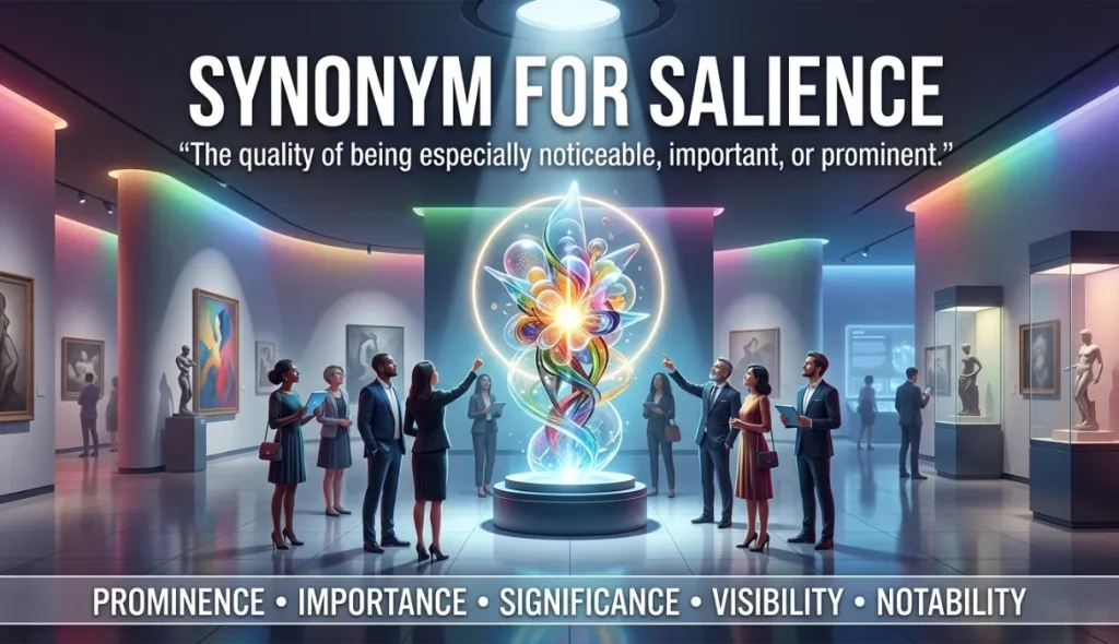 synonym for salience