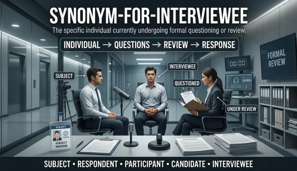 The specific individual currently undergoing formal questioning or review.