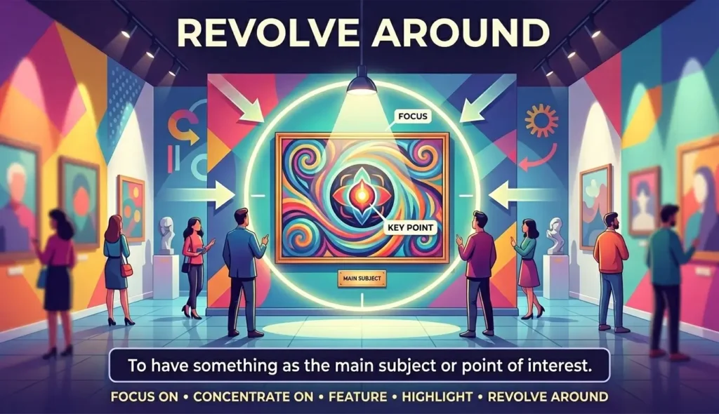 To have something as the main subject or point of interest.