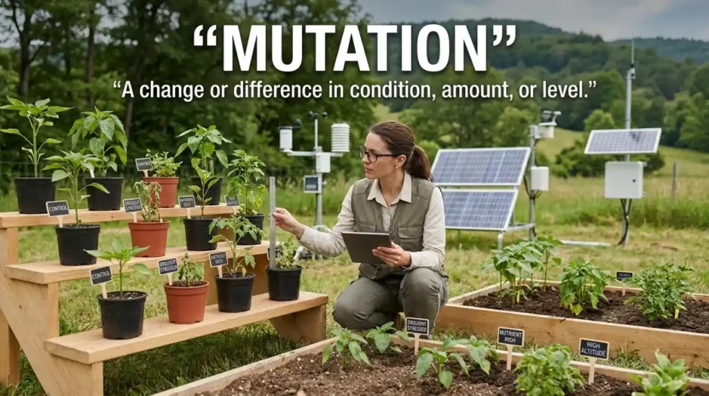 A change or difference in condition, amount, or level.