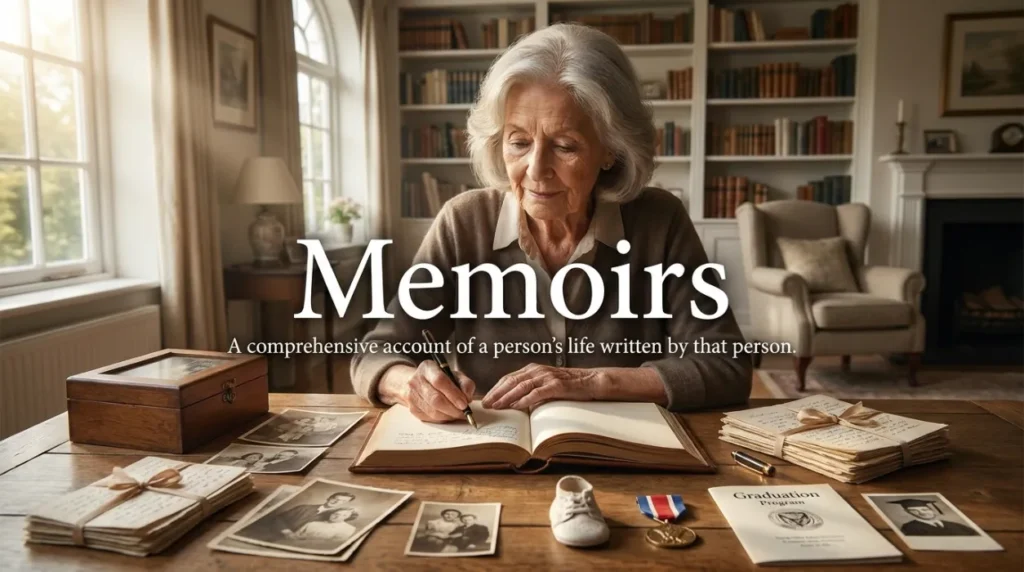 A comprehensive account of a person's life written by that person.