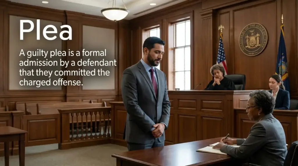 A guilty plea is a formal admission by a defendant that they committed the charged offense.
