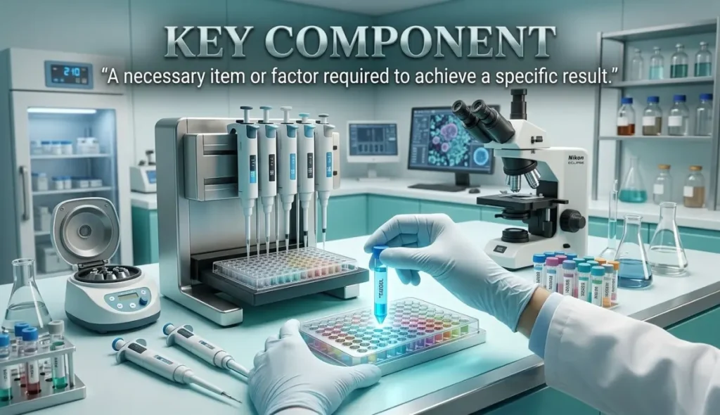 A necessary item or factor required to achieve a specific result.