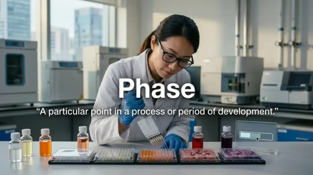 A particular point in a process or period of development.