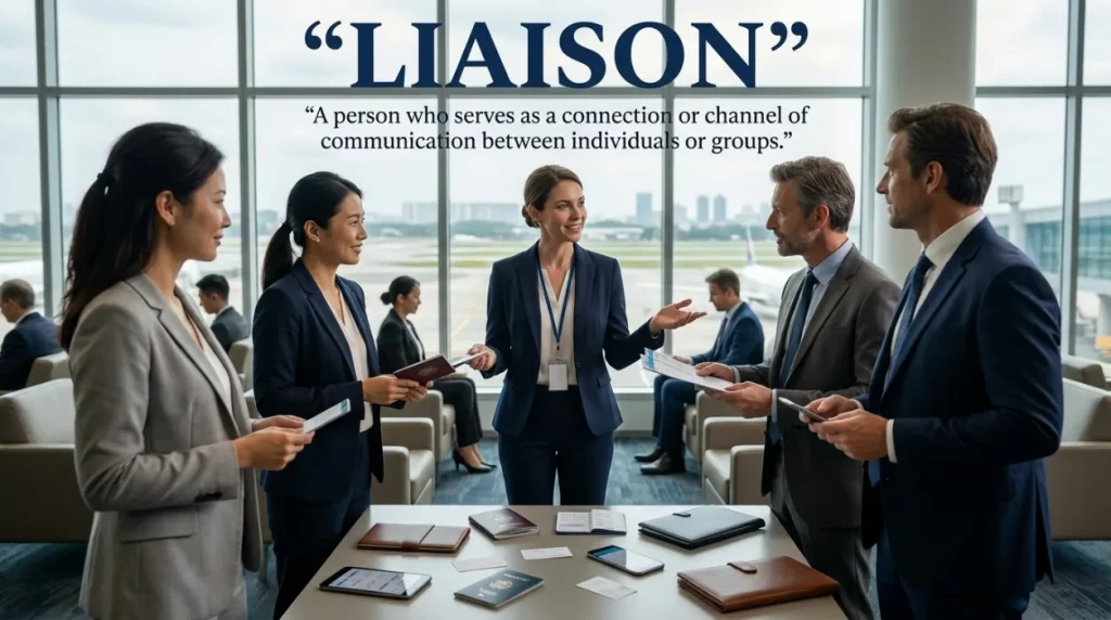 A person who serves as a connection or channel of communication between individuals or groups.