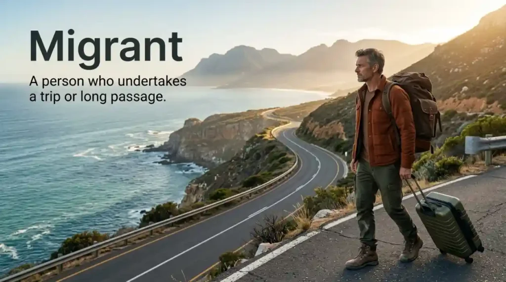 A person who undertakes a trip or long passage.