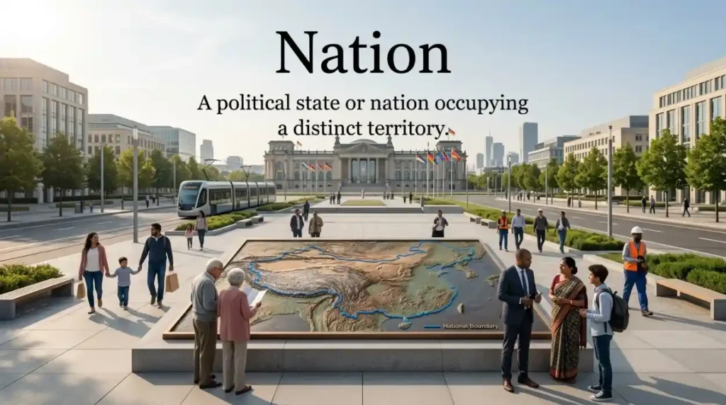 A political state or nation occupying a distinct territory.