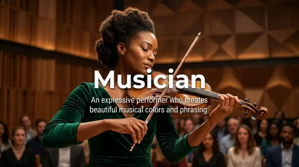 An expressive performer who creates beautiful musical colors and phrasing.