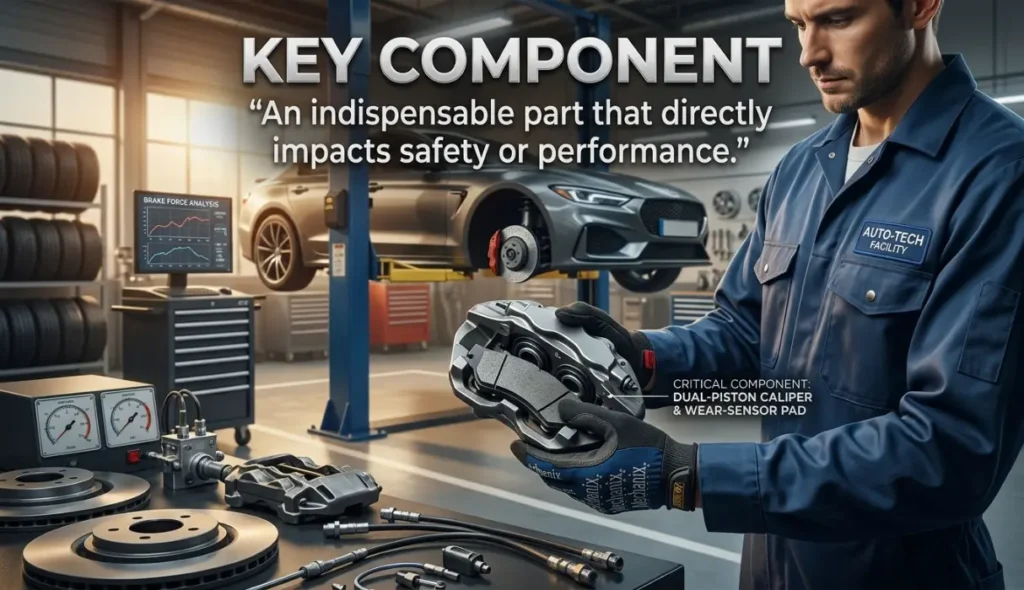 An indispensable part that directly impacts safety or performance.