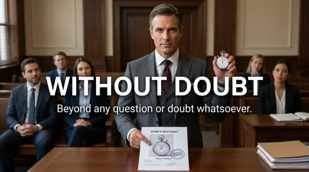 Beyond any question or doubt whatsoever.