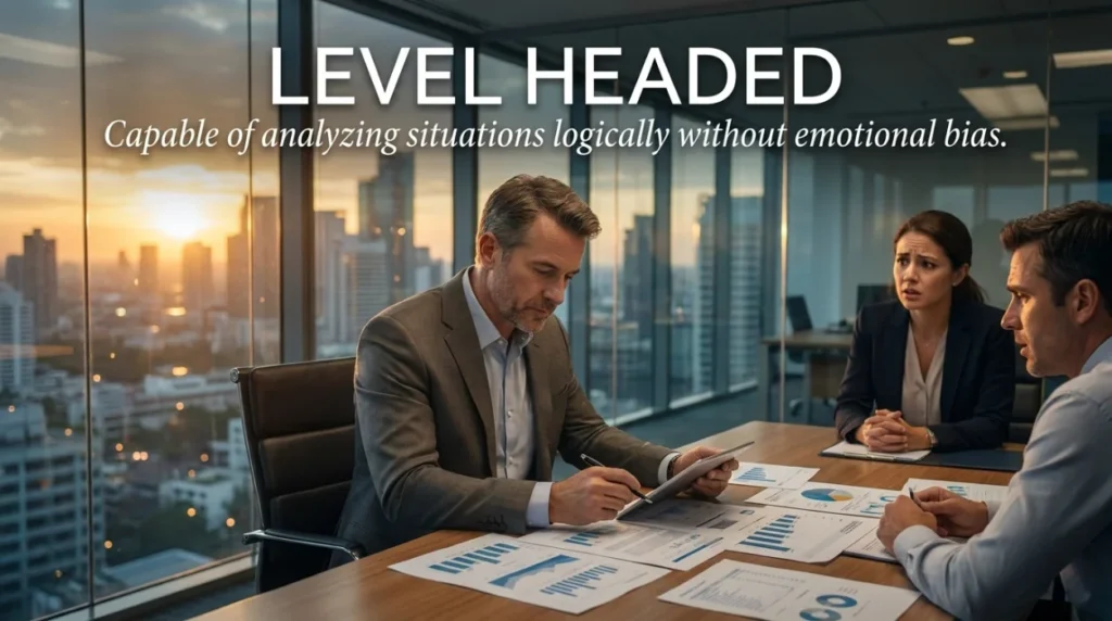 Capable of analyzing situations logically without emotional bias.