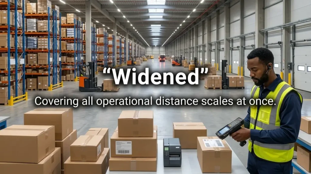 Covering all operational distance scales at once.