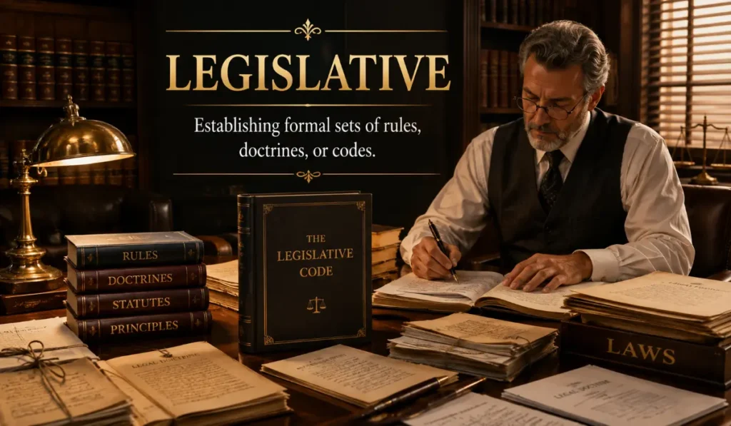 Establishing formal sets of rules, doctrines, or religious/legal codes.