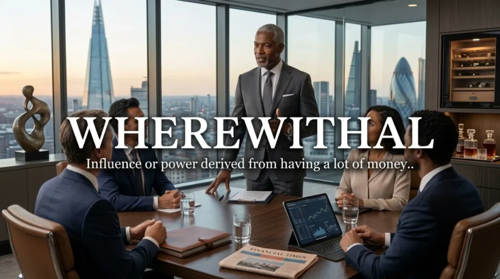 Influence or power derived from having a lot of money.