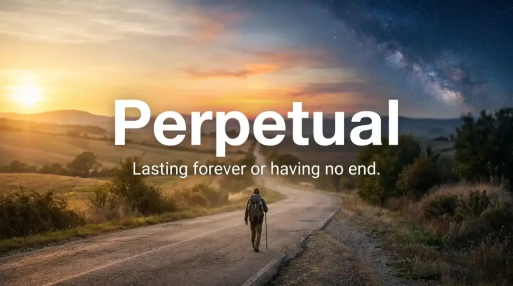 Lasting forever or having no end.