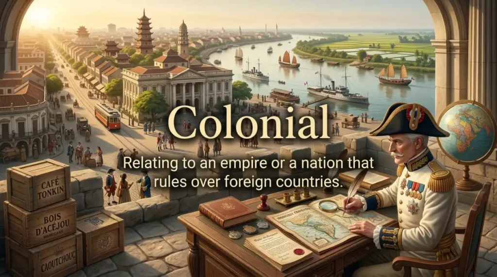 Relating to an empire or a nation that rules over foreign countries.