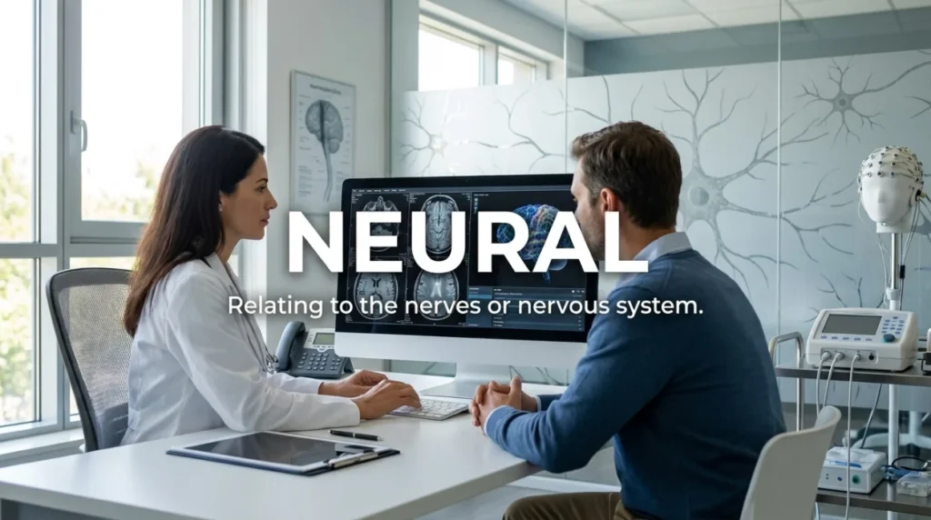 Relating to the nerves or nervous system.