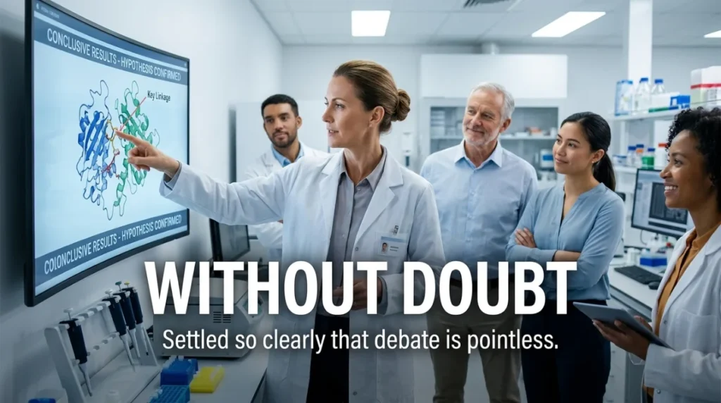 Settled so clearly that debate is pointless.