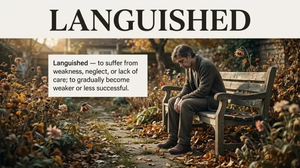 synonym for languished