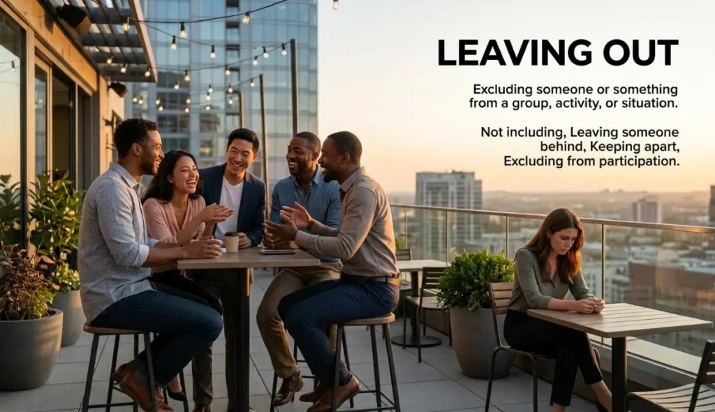 synonym for leaving out